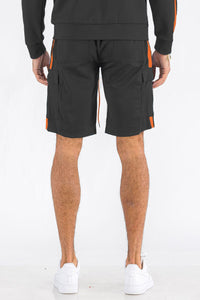 Thumbnail for Two Stripe Cargo Shorts - 1 COLOR -