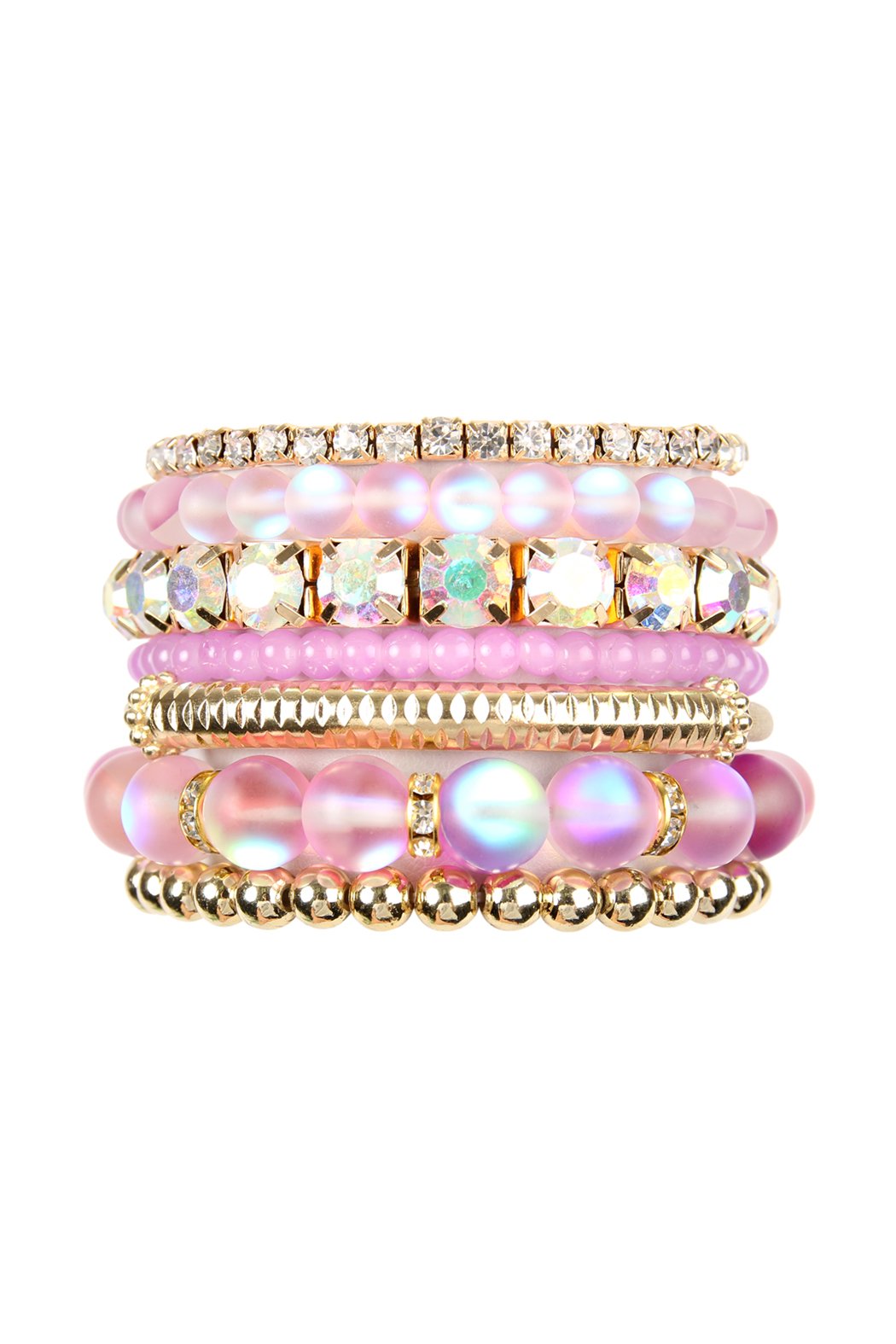 Mermaid Glass Stretch Bracelet - 7 COLORS -