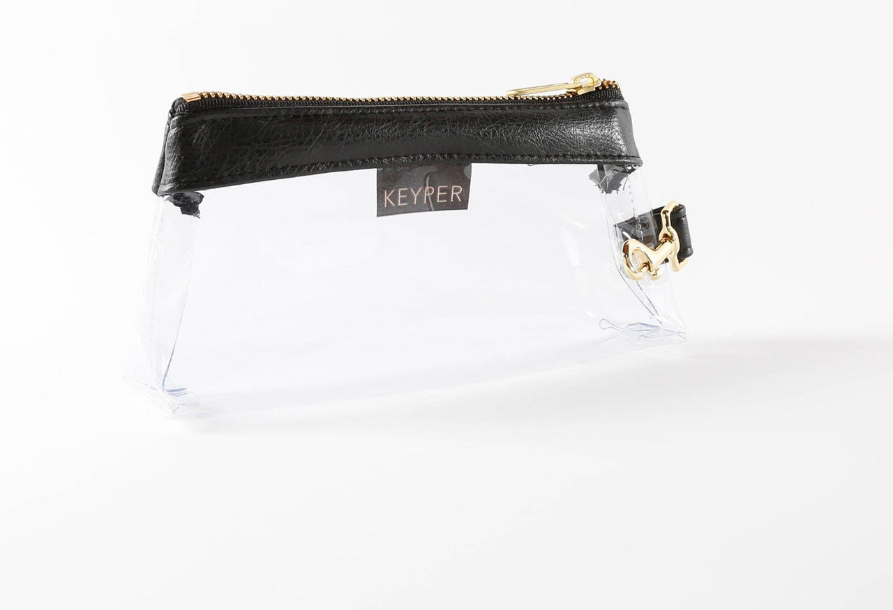 Keyper - Classic Black Vegan Leather 4 PC WRISTLET SET - 2 OPTIONS -