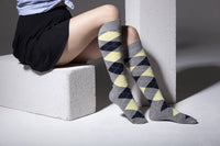 Thumbnail for Women's High-Class Argyle Knee High Socks Set - 5 PACK -