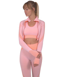 Thumbnail for Savoy - Trois Seamless Sports Jacket - Pink - 1 COLOR -