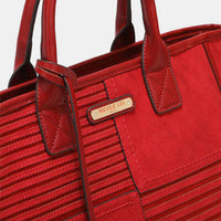 Thumbnail for Nicole Lee - USA Scallop Stitched Handbag - T - 2 COLORS -