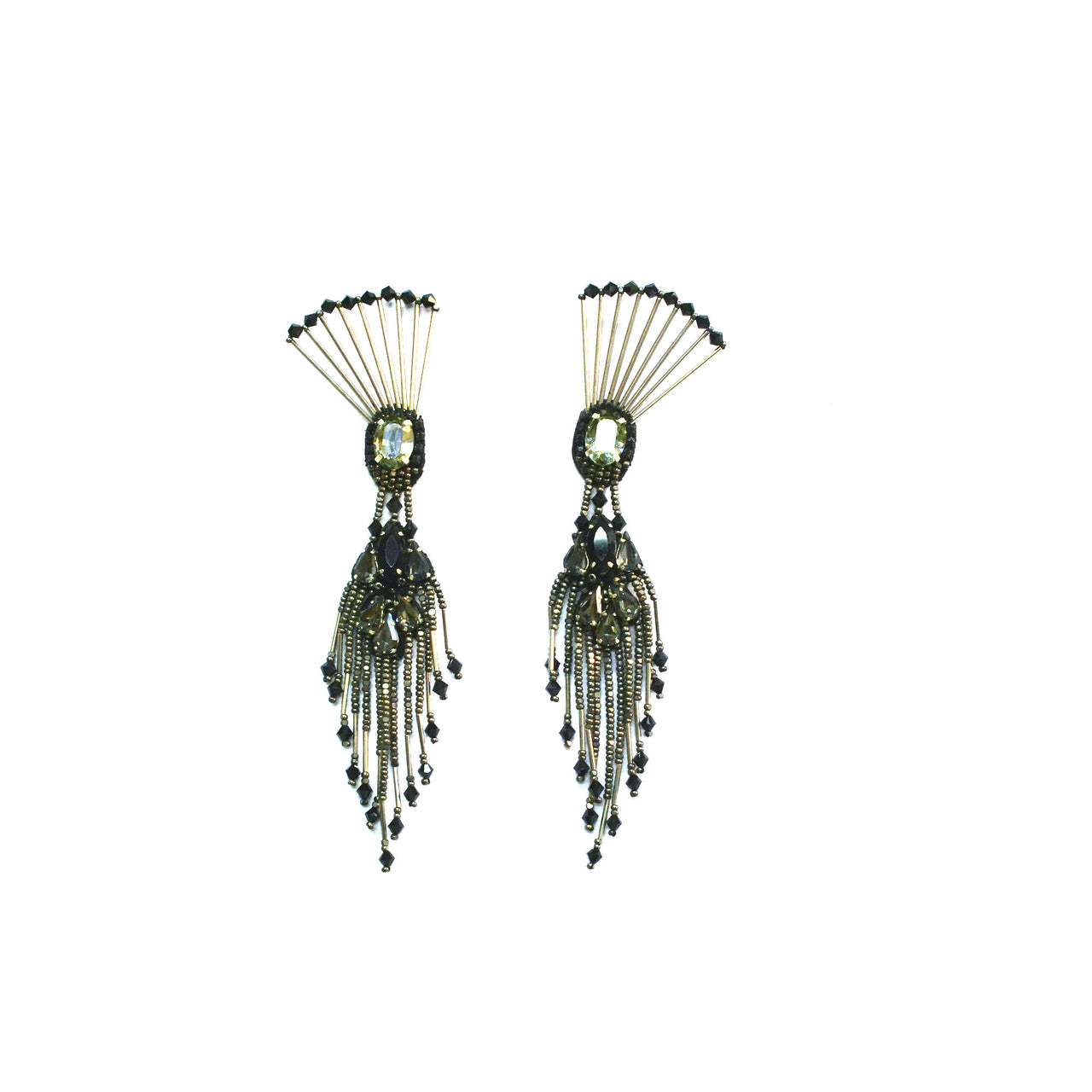 BEGADA - The Dancing Peacock Earrings -