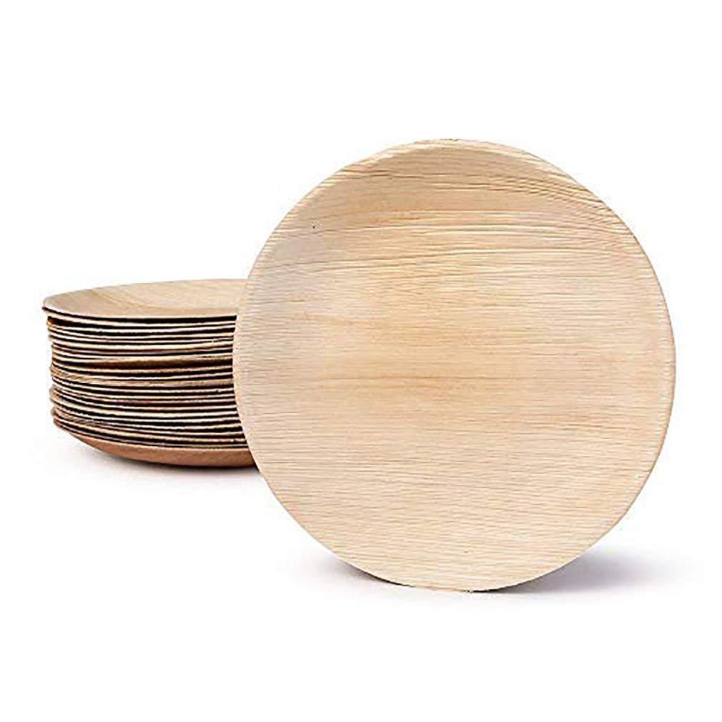 Palm Leaf Plates Round 10" Inch (Set of 25/50/100) - GREAT FOR PARTIES!