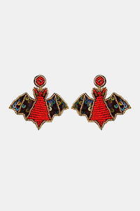 Thumbnail for Bat Shape Beaded Dangle Earrings - T - 3 COLORS -