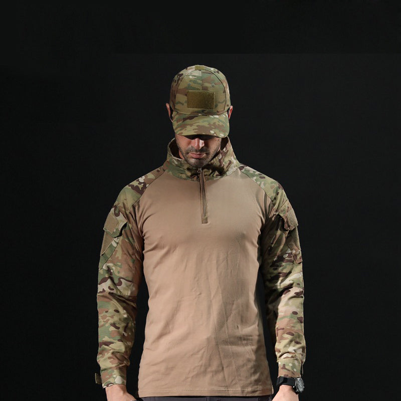 Men Outdoor Tactical LS T-Shirts - Sports Casual Shirts - Activewear - [10-15 DAY DELIVERY] - 12 CAMOS/COLORS -