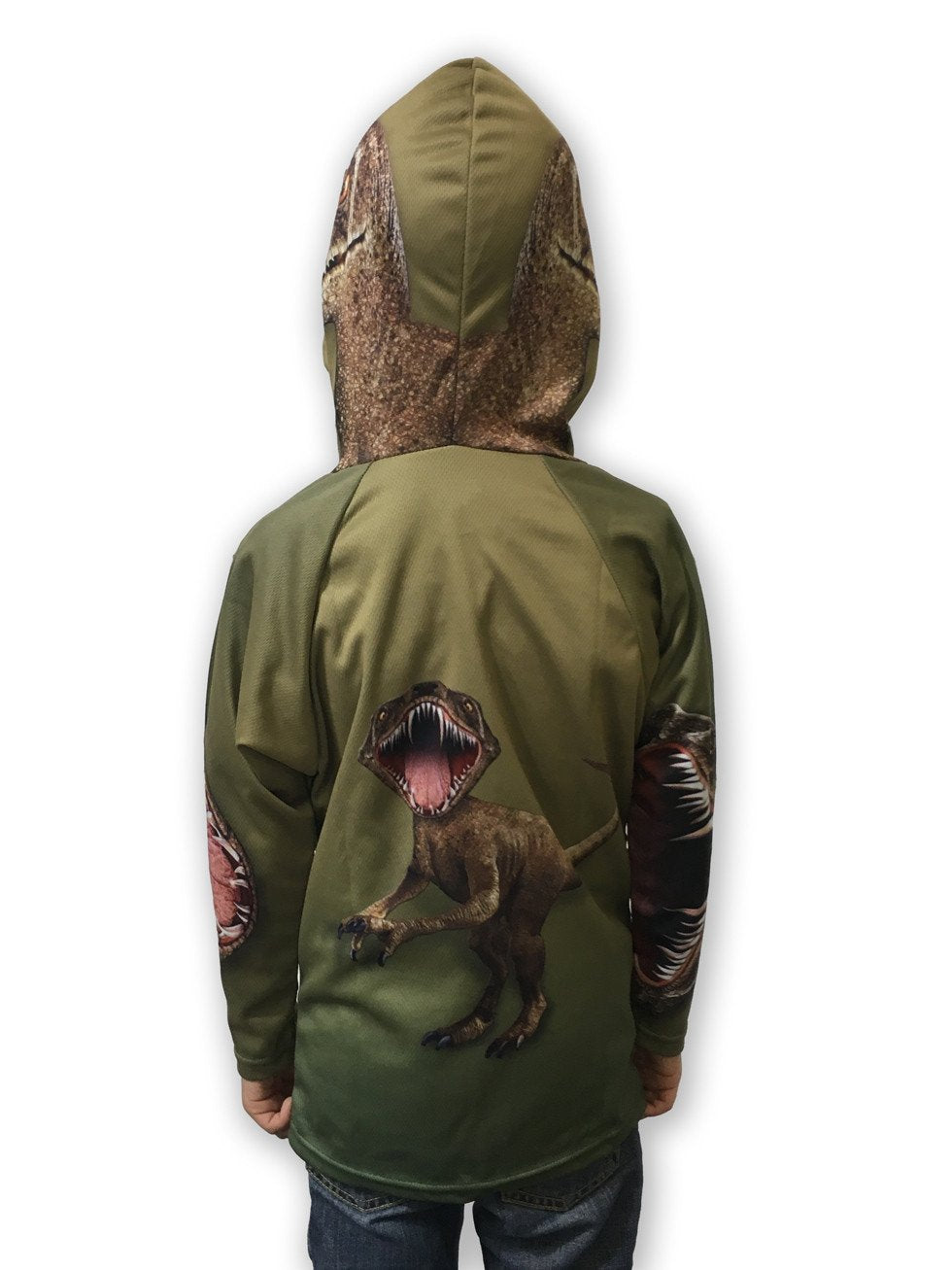 Mouthman - RAPTOR Dino 3D Hoodie Sport Shirt - YOUTH SIZES ONLY - 6 SIZES -