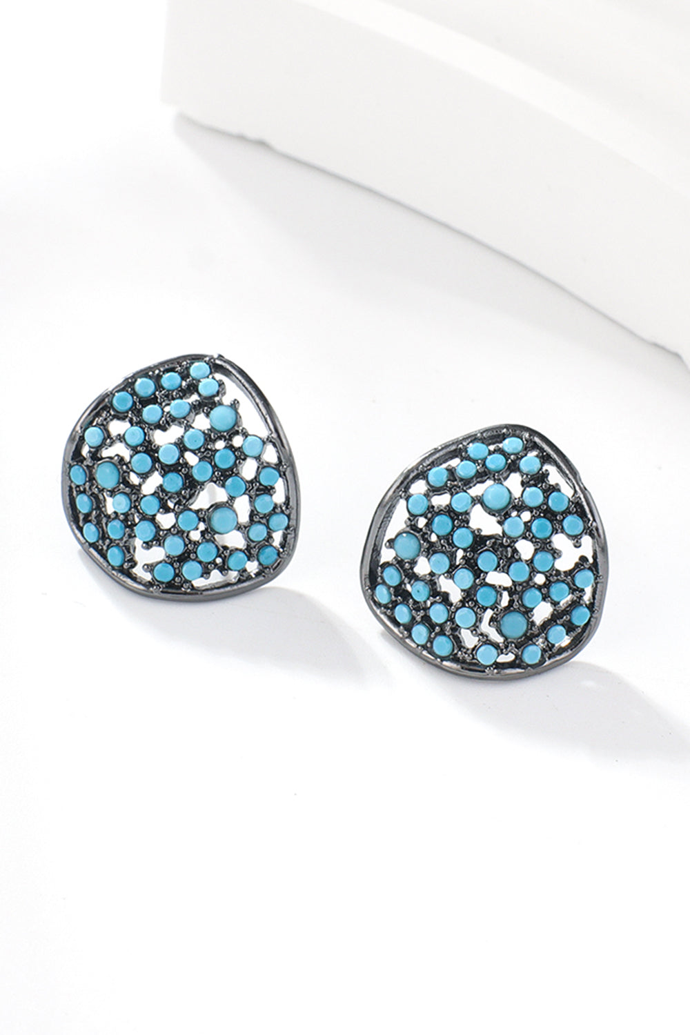 Turquoise Stud Earrings - T - 8 STYLES -