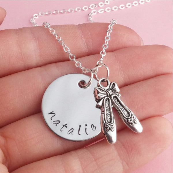 Personalized Ballerina Necklace -