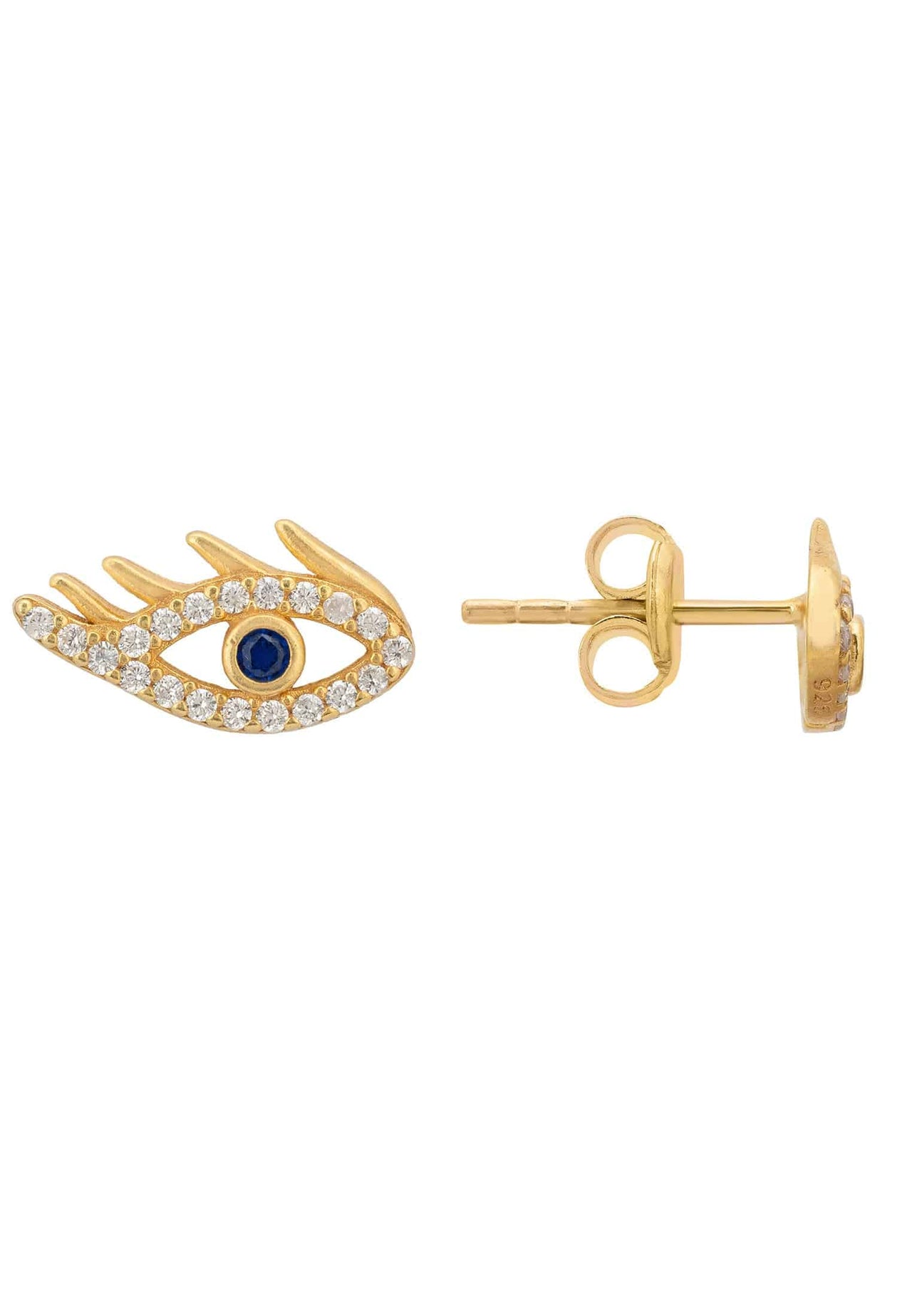 LATELITA - Eye of Horus Stud Earrings Gold -