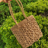 Thumbnail for Ellison & Young - Hand Made Muted Floral Tote - 1 COLOR -