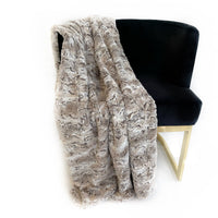 Thumbnail for Light Brown Wild Rabbit Faux Fur Luxury Throw Blanket - 14 SIZES -