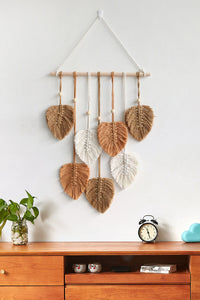 Thumbnail for Macrame Leafs & Bead Wall Hangings - 31.5