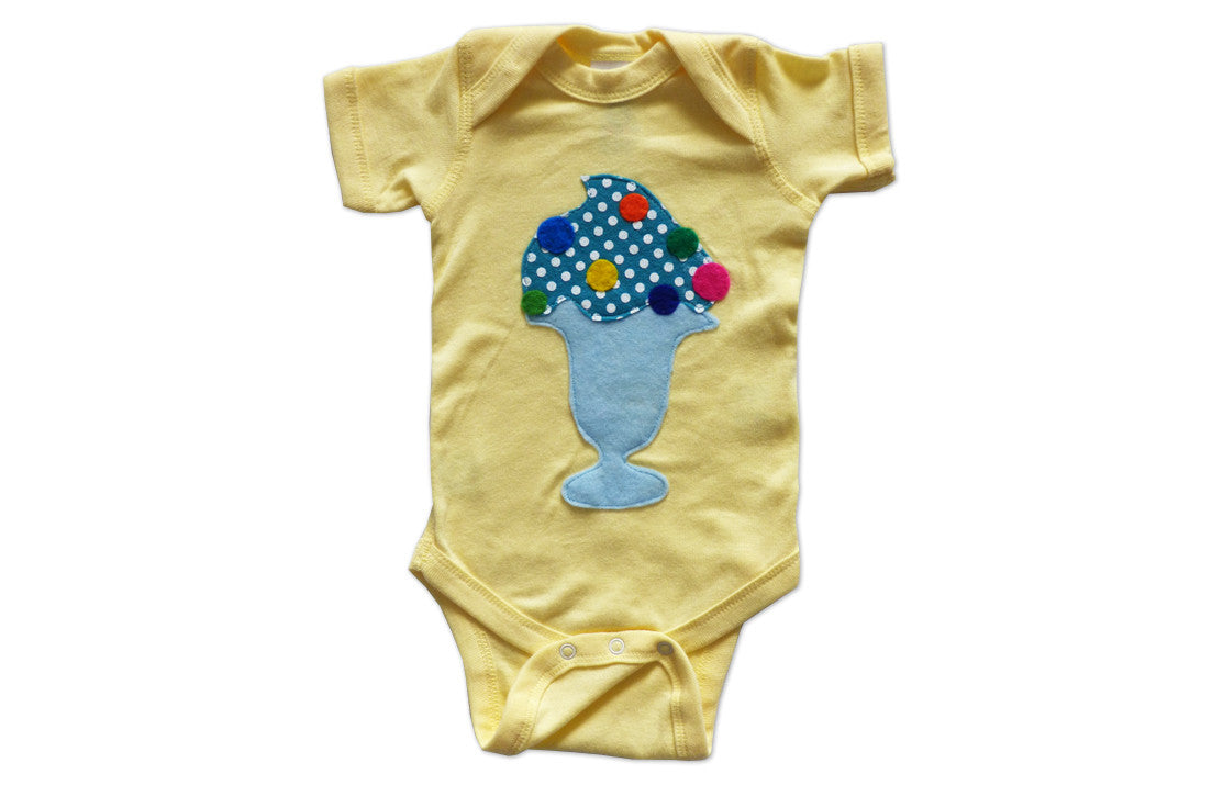 Baby Onesie - Yummy Ice Cream Sundae - 1 COLOR -