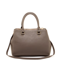 Thumbnail for Leather Gray Satchel Bag -