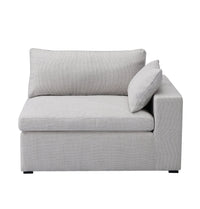 Thumbnail for GFURN - Inès Sofa - 1-Seater Single Module With Left Arm - Opal Fabric -