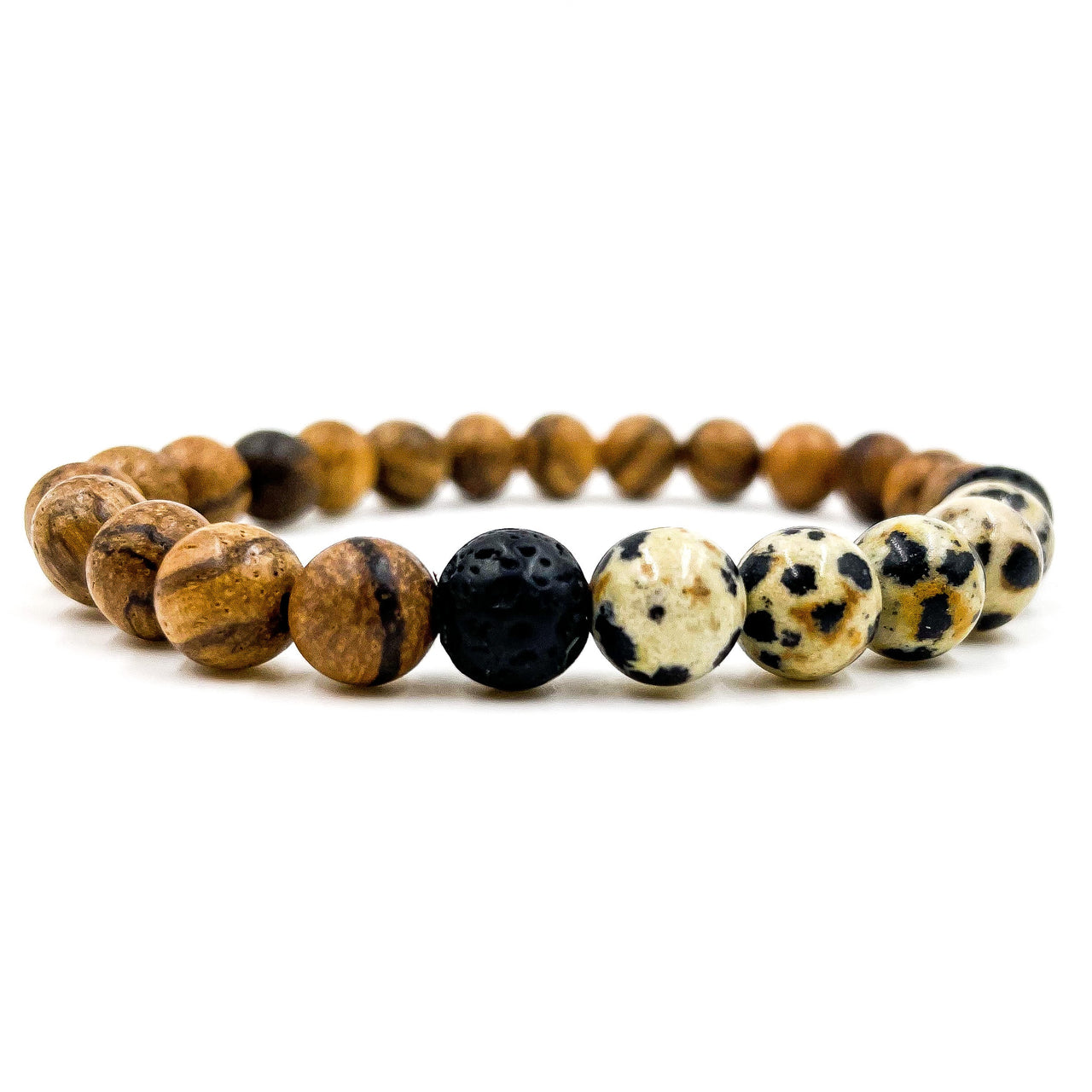 Kingston - Dalmatian Jasper & Light Sandalwood -