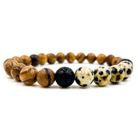 Thumbnail for Kingston - Dalmatian Jasper & Light Sandalwood -