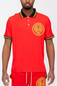 Thumbnail for Embroidered Lion Head Polo Shirt - 4 COLORS -