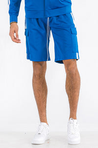 Thumbnail for Two Stripe Cargo Shorts - 1 COLOR -