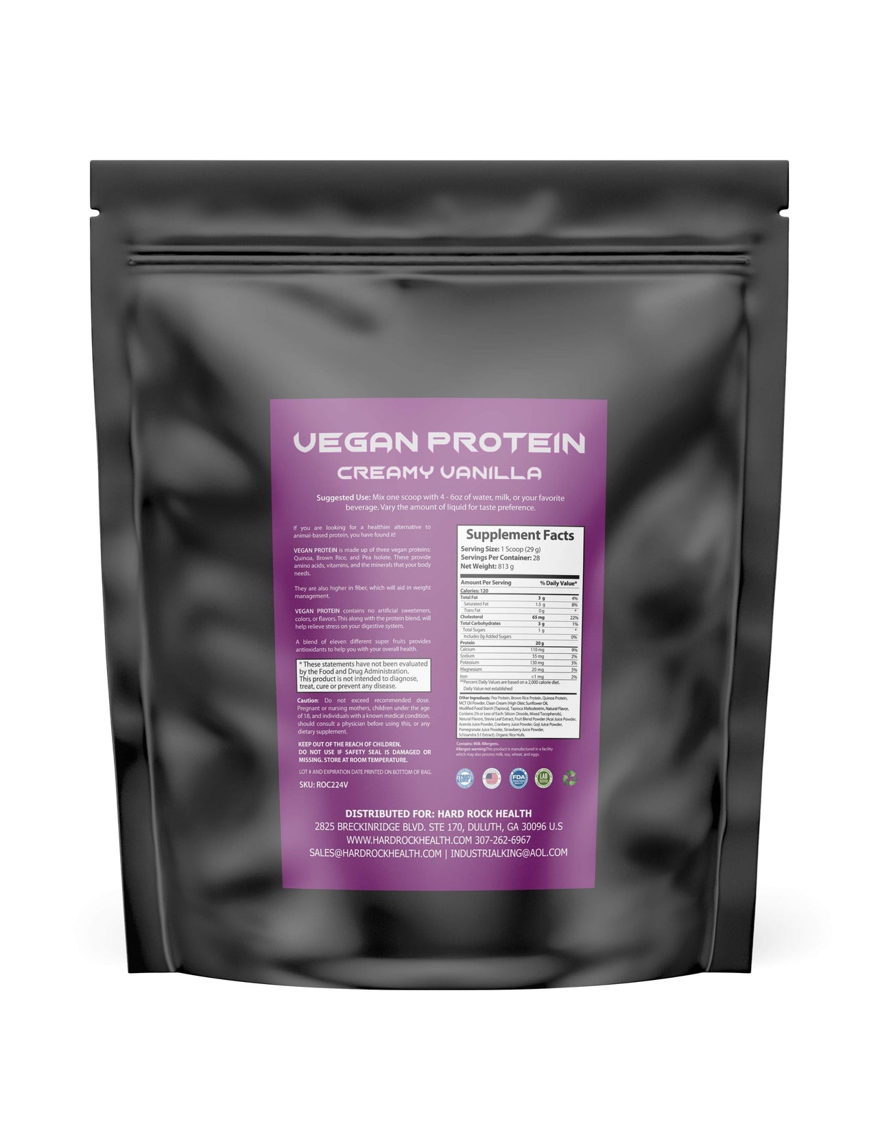 Organic Vegan Protein - Hard Rock Health®