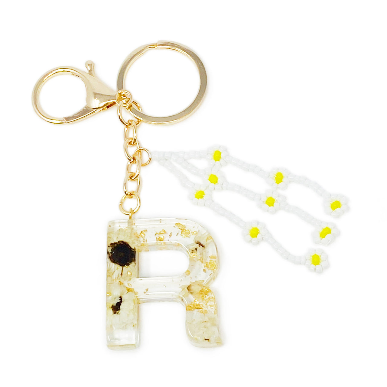 Ellison & Young - Baby Daisy Initial Key Chain - 20 LETTERS - FIND YOURS! -