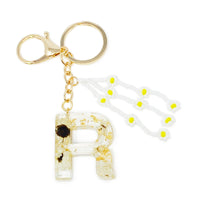 Thumbnail for Ellison & Young - Baby Daisy Initial Key Chain - 20 LETTERS - FIND YOURS! -