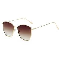 Thumbnail for Cardiff | S2073 - Women Oversize Geometric Metal Fashion Sunglasses - 5 COLORS -