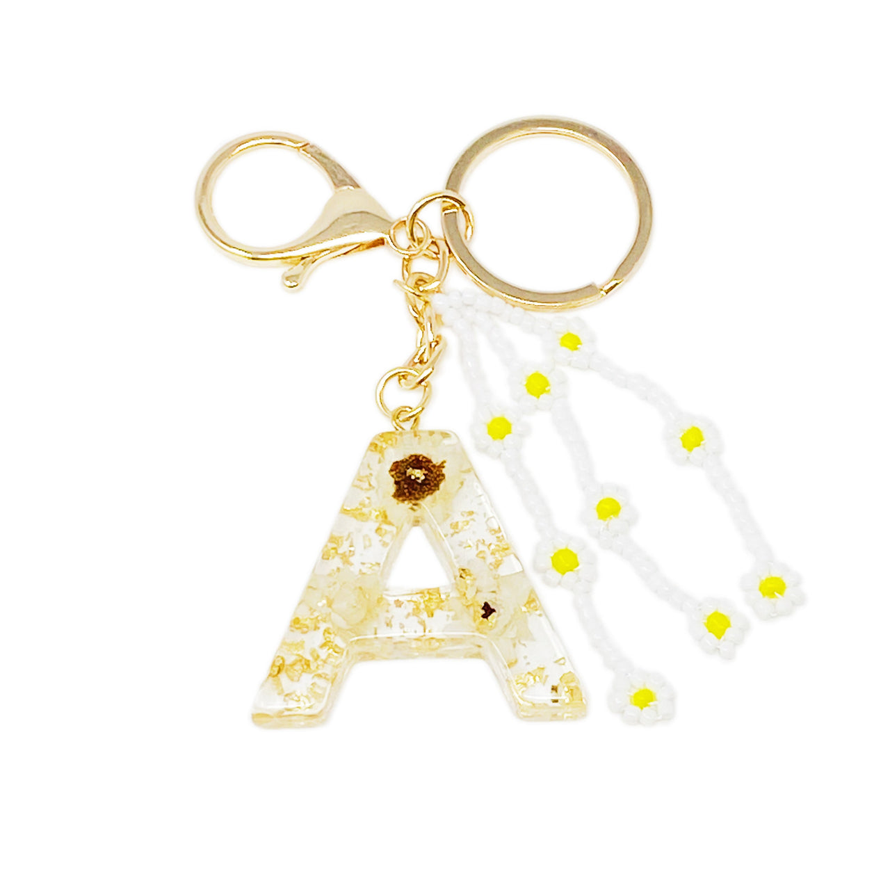 Ellison & Young - Baby Daisy Initial Key Chain - 20 LETTERS - FIND YOURS! -