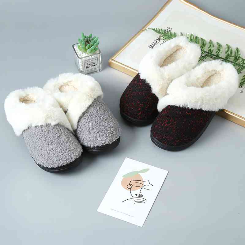 Sherpa Wrapped Indoor/Outdoor Slipper - T - 5 COLORS -