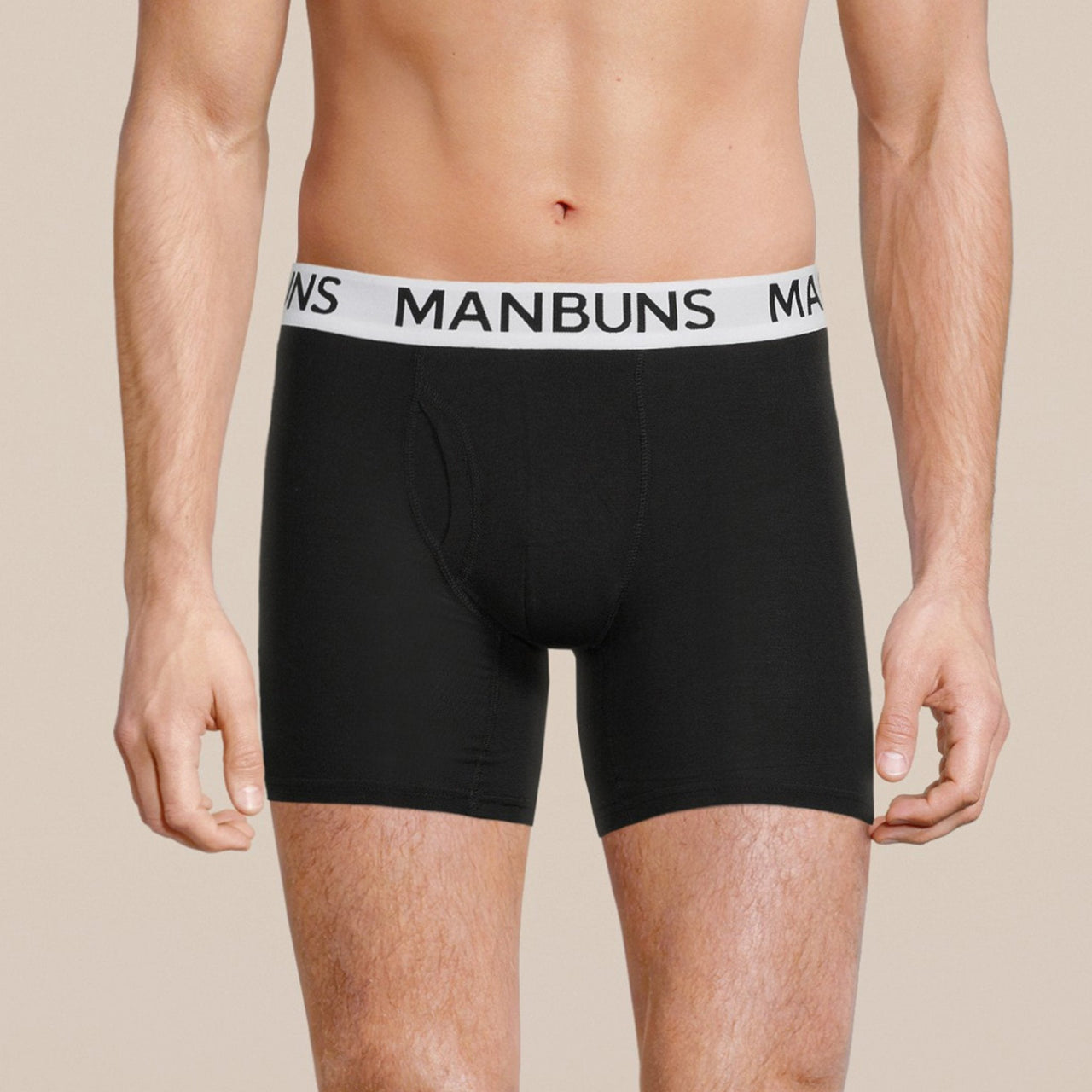 Men's Classic Black Boxer Brief Underwear -