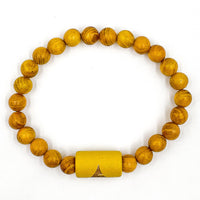 Thumbnail for Solid - Yellow Sandalwood Mala Beaded Bracelet -