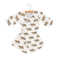 Thumbnail for Newcastle - Goodnight Bear Bamboo Newcastle Mini Wrap Dress -