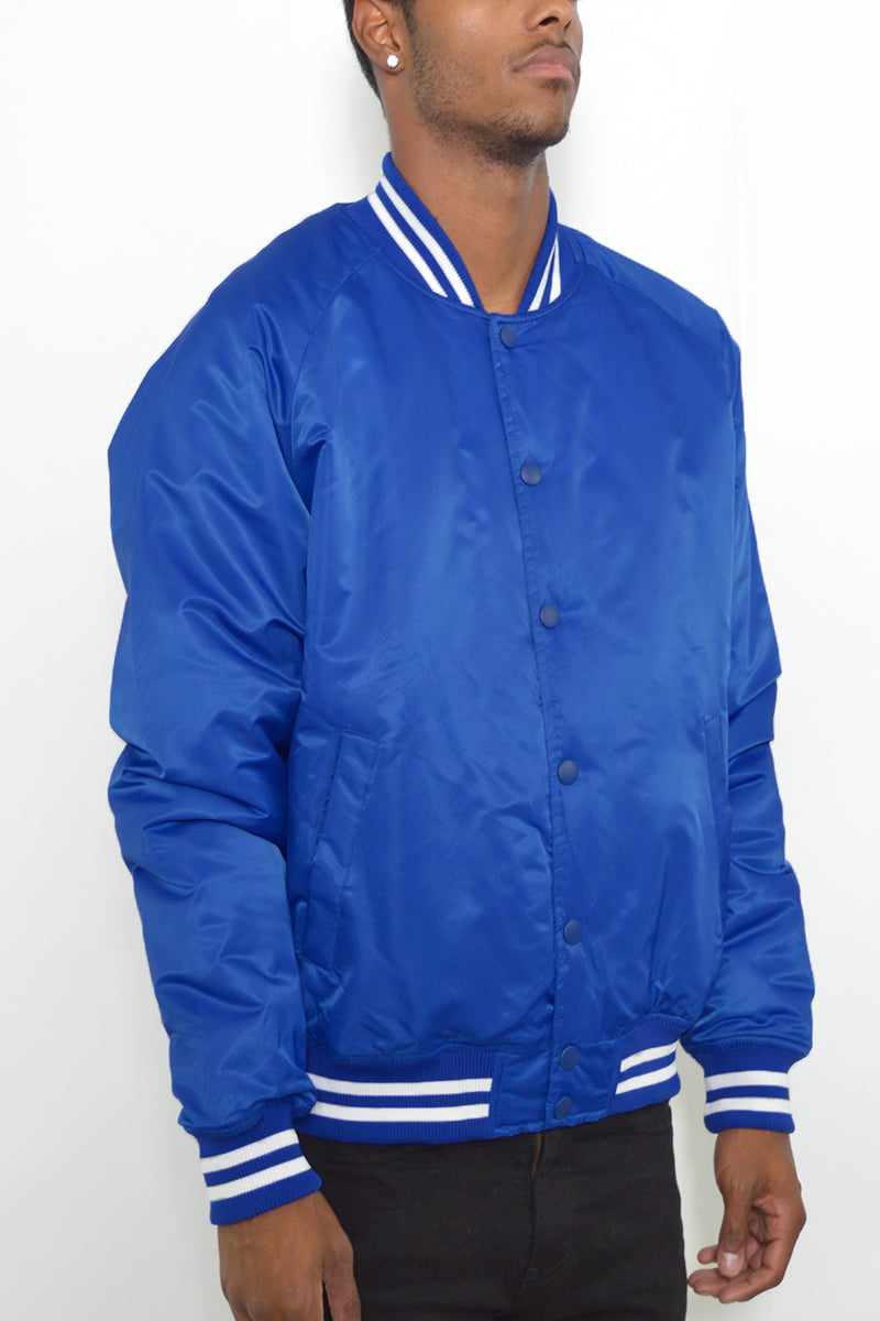 Classic Varsity Windbreaker Bomber Jacket - 1 COLOR -