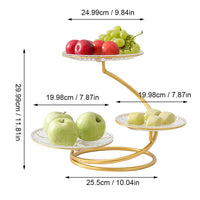 Thumbnail for Iron Fruit Basket Stand - 3 Tier Fruit Trays - Cake Trays - Dessert / Snacks Trays - Vegetables - Snacks Storage Tray Stand - [28 DAY DELIVERY] - 11 COLORS/SHAPES/DESIGNS - CHECK 'EM OUT! -