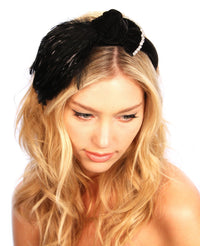 Thumbnail for KRISTIN PERRY - Feathered Bow Headband - 1 COLOR -