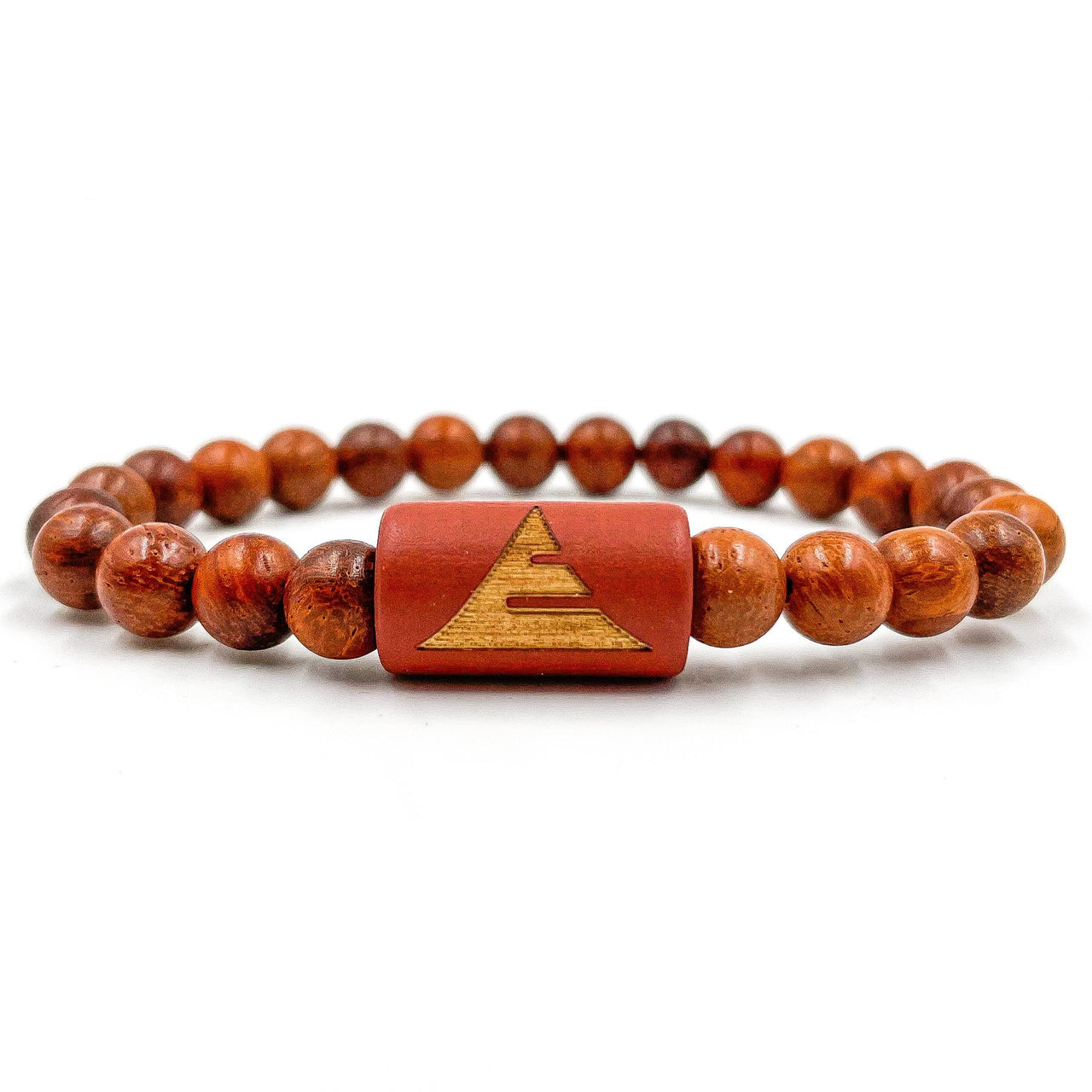 Solid - Red Rosewood Mala Beaded Bracelet -