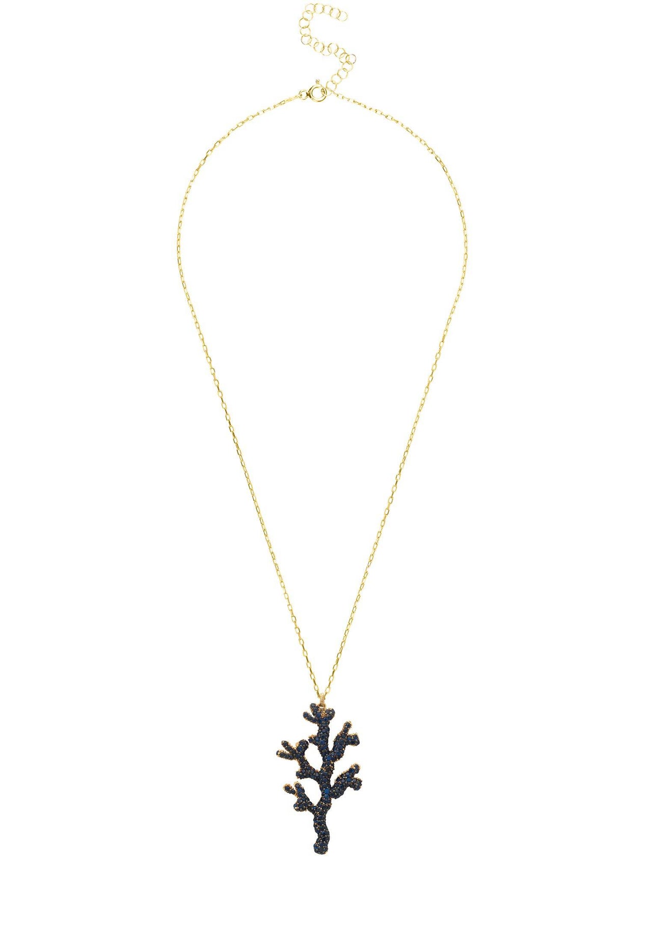 LATELITA - Coral Reef Necklace Blue Cz -