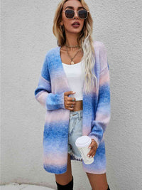 Thumbnail for Full Size Gradient Open Front Cardigan - T - 5 COLORS -