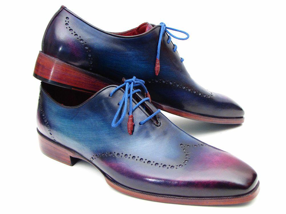 Paul Parkman - Blue & Purple Wingtip Oxfords -