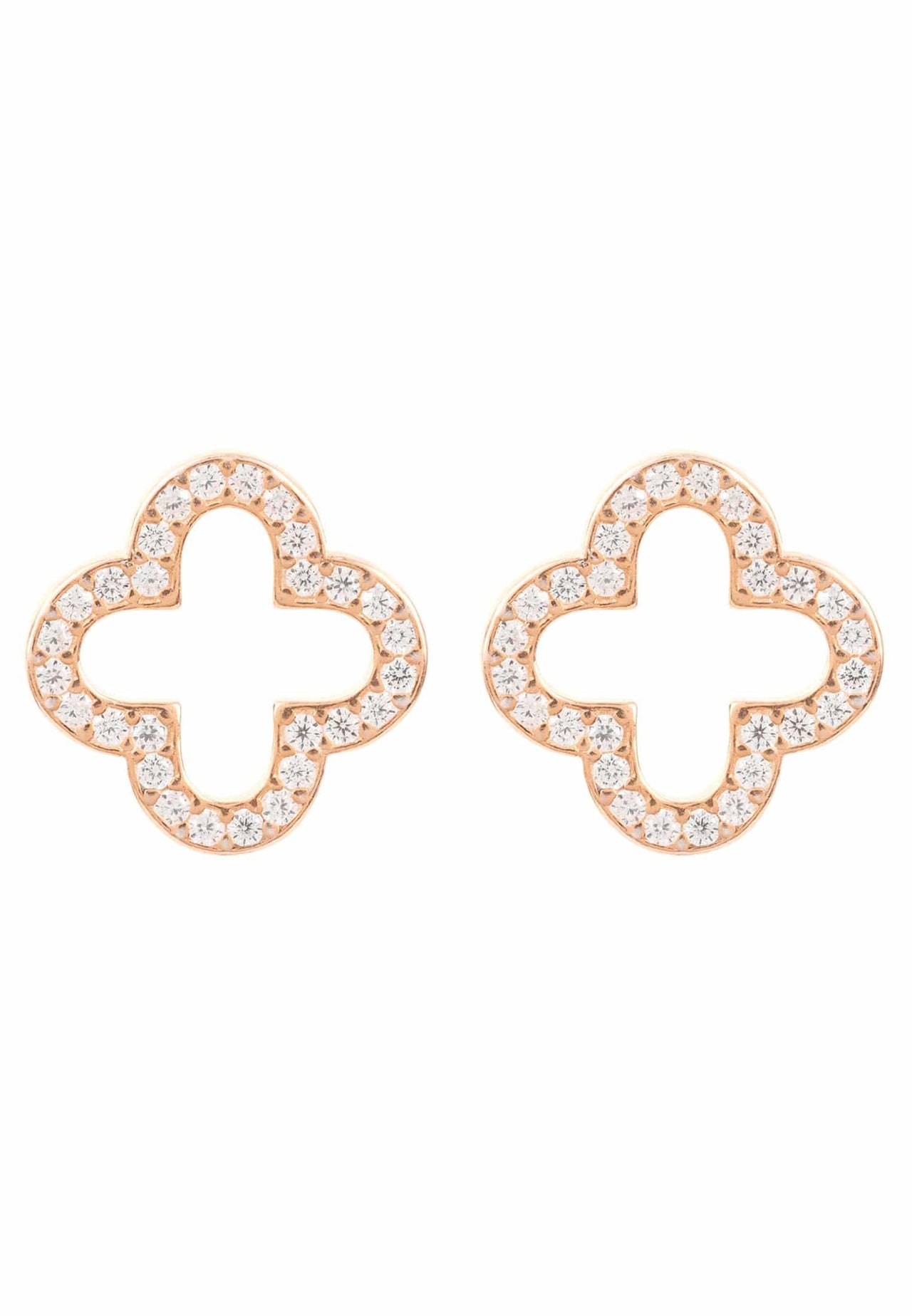 LATELITA - Open Clover Earrings - 3 FINISHES -