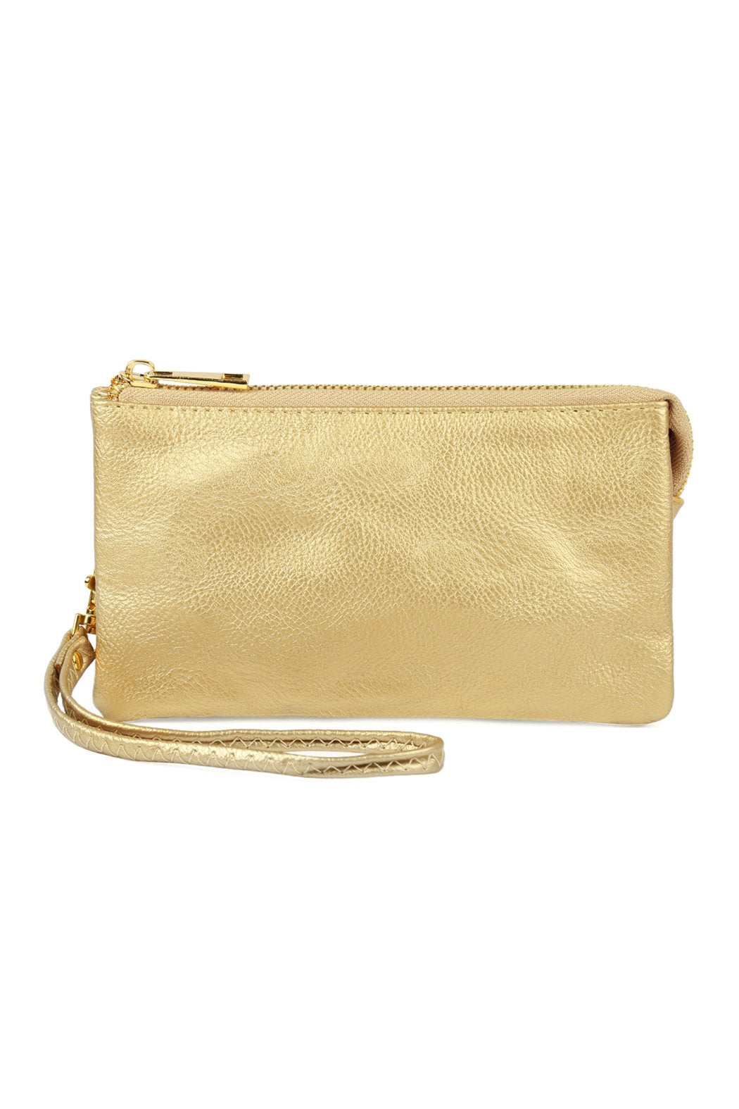 Riah Fashion - Leather Wallet With Detachable Wristlet - 25 COLORS -