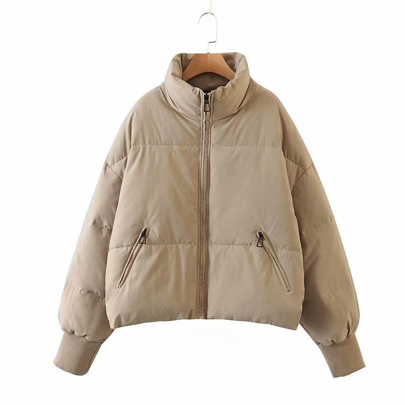 Casual all-match stand collar bread jacket Puffer Coat - K - 7 COLORS -