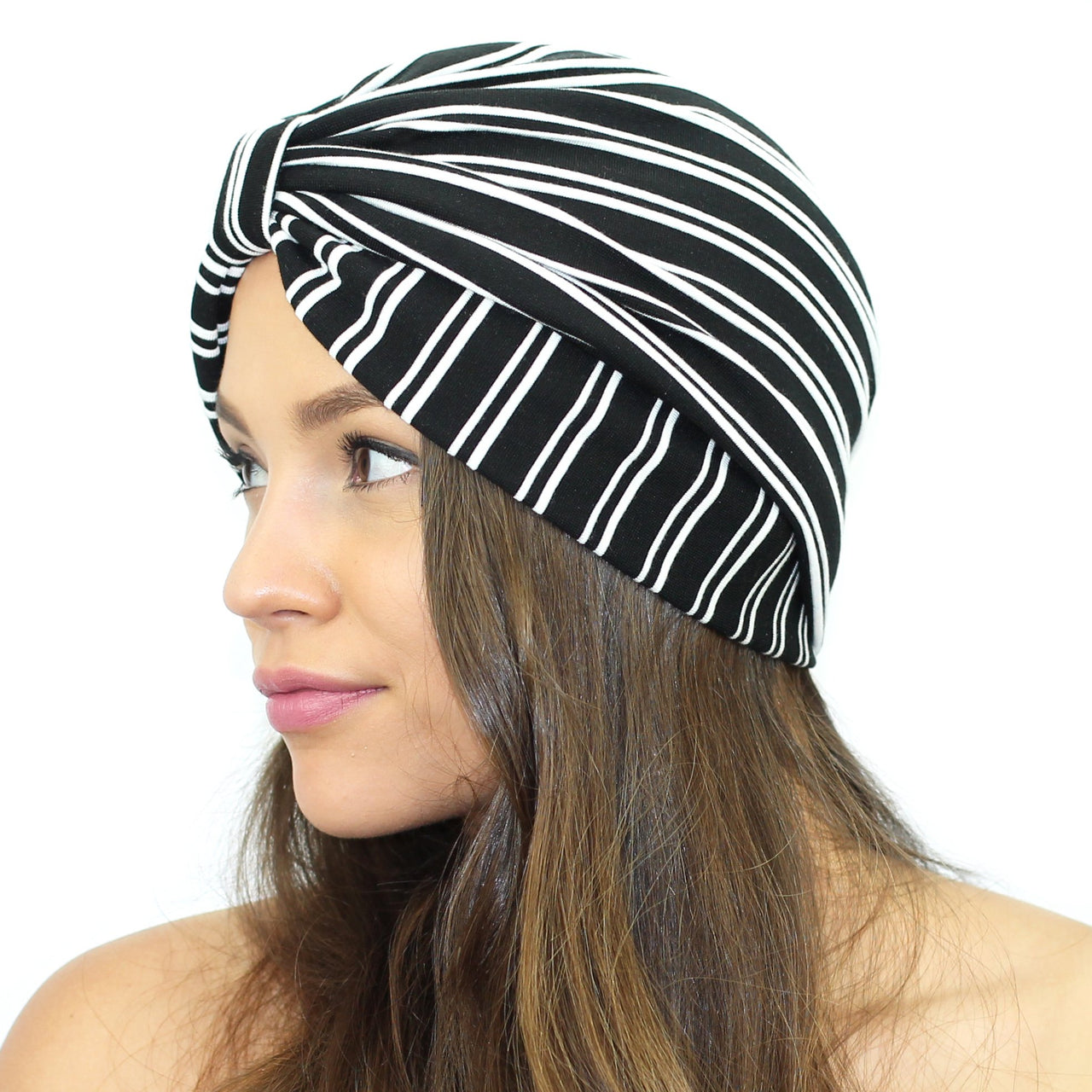 KRISTIN PERRY - Pinstripe Turban - 1 PINSTRIPE -