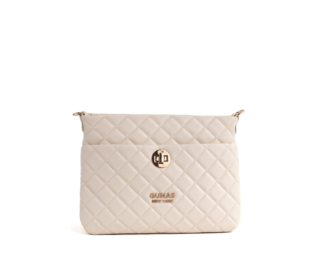 GUNAS NEW YORK - Koi - Off-White Quilted Vegan Leather Purse - 1 COLOR -