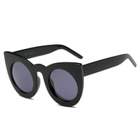 Thumbnail for Hinton | S1066 - Women Round Cat Eye Oversize Sunglasses - 4 COLORS -