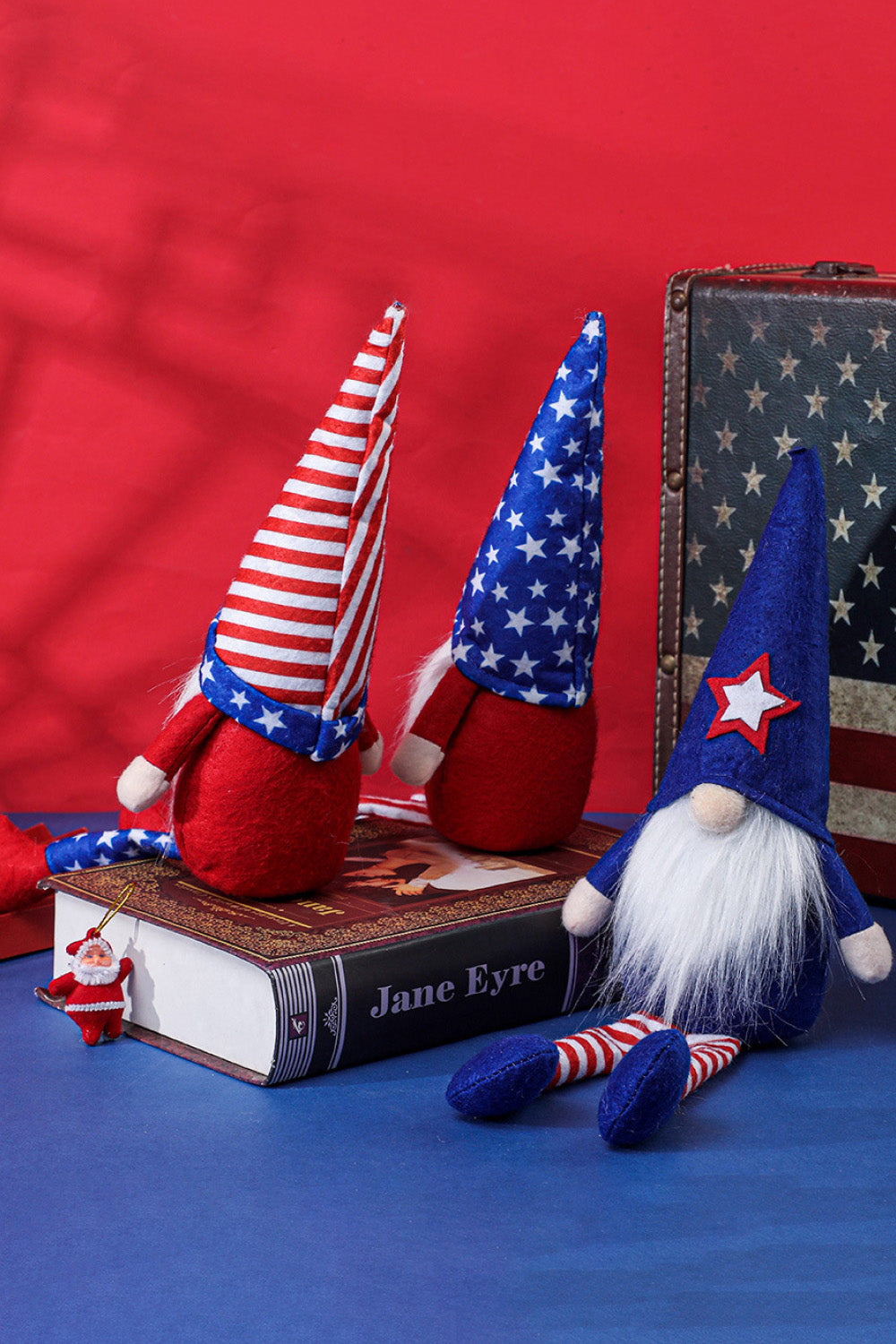 Set of 3 Independence Day Pointed Hat Gnomes - 10.6" - 3 PCS - 3 TYPES / SET - [5-10 DAY DELIVERY] - T -