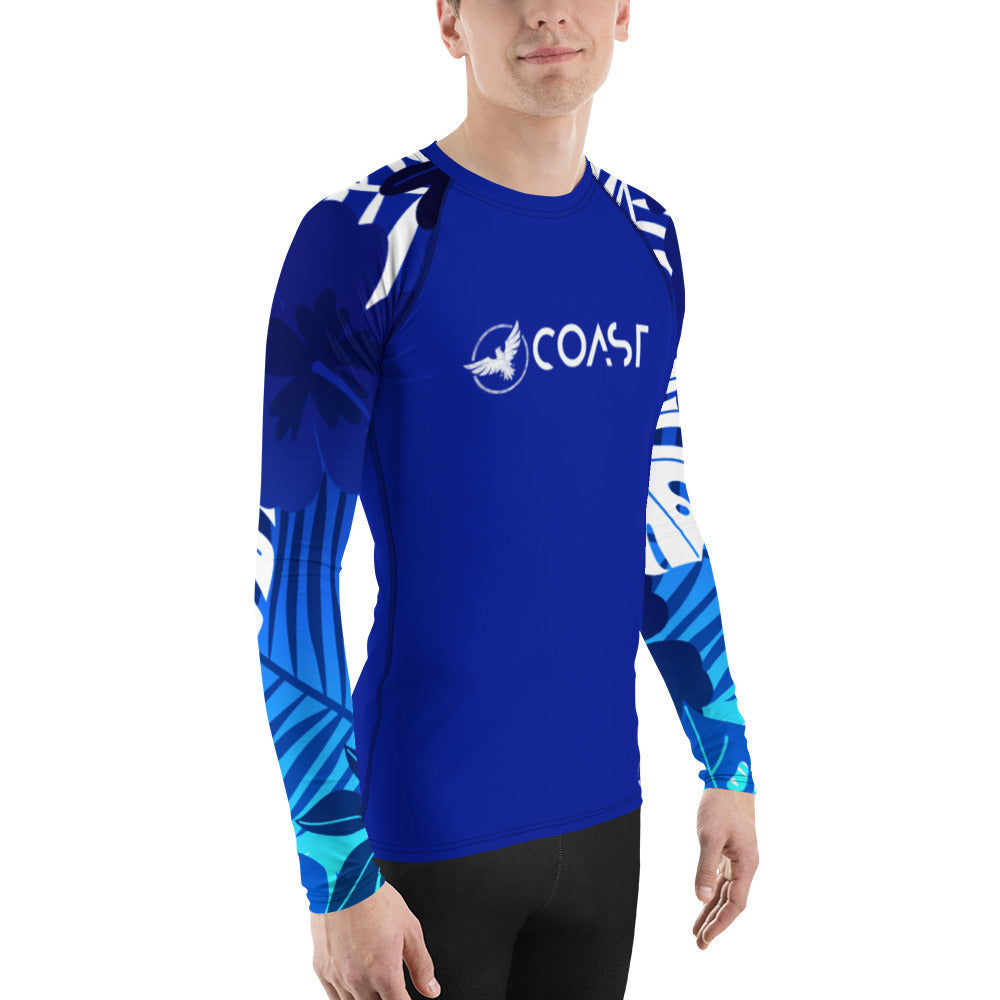 FYC - Men's Tropical Sleeve Royal Performance Rash Guard UPF 40 - 1 COLOR -