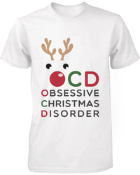 Thumbnail for 'OCD' - Obsessive Christmas Disorder - White Cotton T-Shirt - 1 COLOR -