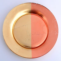 Thumbnail for GILT - MEZZO Set/4 Gold/Rose Salad Plates -